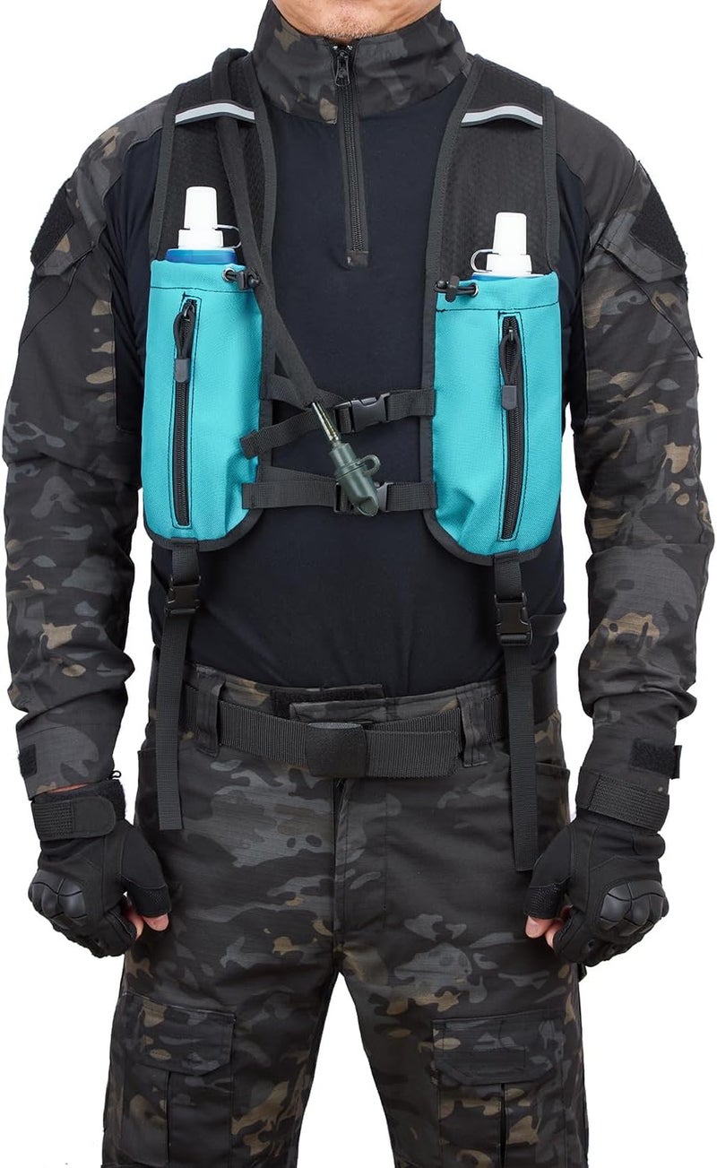 ATBP Running Hydration Vest Pack Tactical 3L Water Bladder Backpack Bag for Cycling Marathon Hiking Daypack Men & Women - Image 4